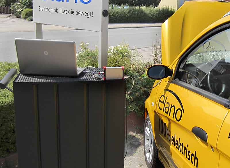 Prüfung der Batterien im Elektroauto